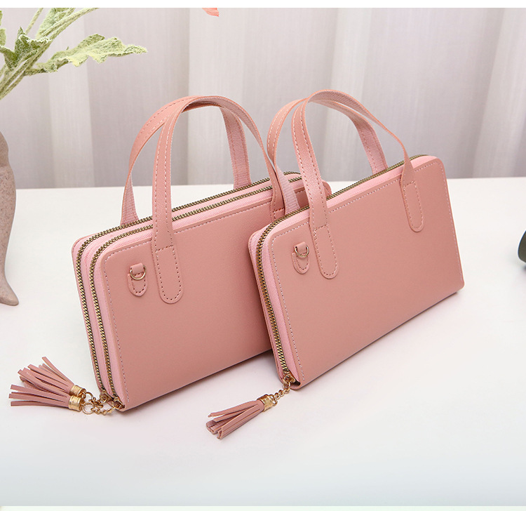 Women's Small Pu Leather Solid Color Elegant Square Zipper Shoulder Bag Handbag Crossbody Bag display picture 2