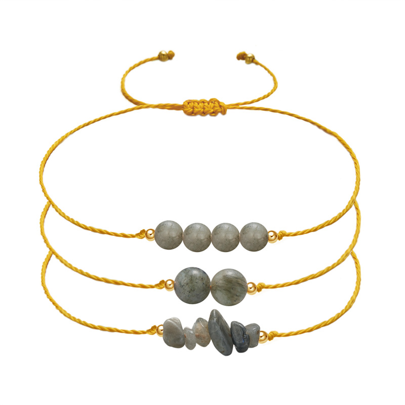 12g Weight Bracelets Classification 1 Set Quantity Daily Occasion natural stone Material Geometric Pattern Unisex Gender Beaded, Braid Design Simple Style Style Simple Style Geometric Natural Stone Bracelets In Bulk 8