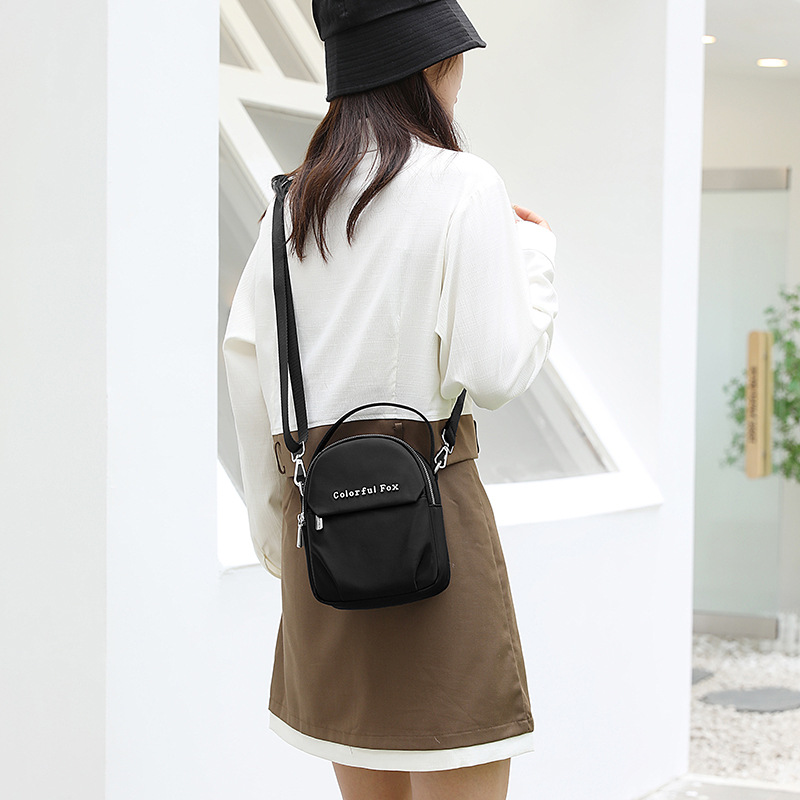 Colorful Fox women's Korean version fashion trend multi-layer shoulder minimalist phone key crossbody bag_voghion.com