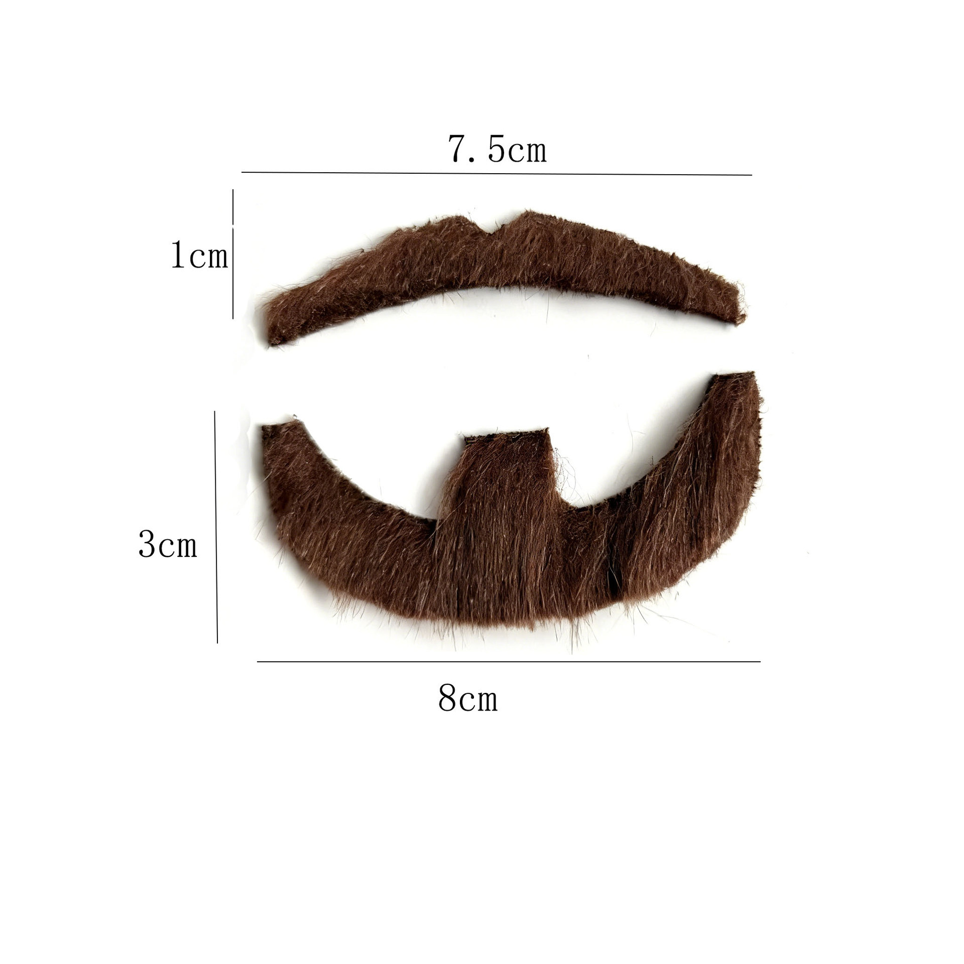 Transfronterizos barba falsa Halloween simulación autoadhesiva barba fiesta cosplay barba multicolor opcional