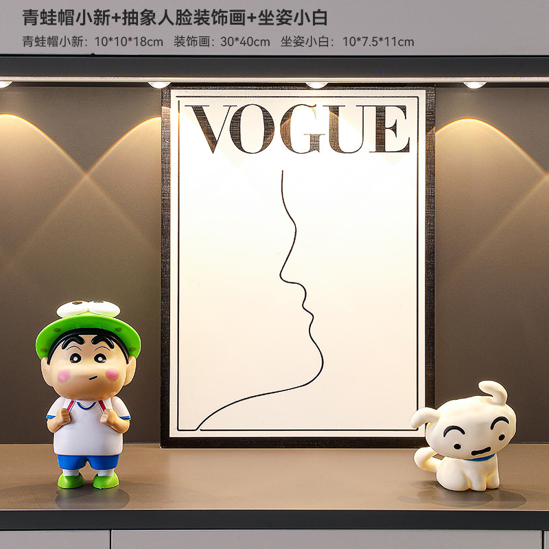 Xiaoxin 玄関装飾装飾品リビングルーム靴キャビネット収納ラックデスクトップ収納ボックステレビキャビネットソフト装飾ハイエンド|undefined