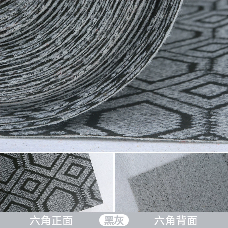 Exhibition roll carpet, thickened abrasion‑resistant, smoke gray and flame‑retardant red, widths up to 4 m