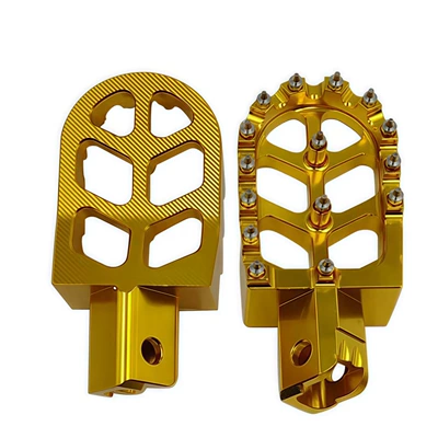 Cnc Anti-Skid Foot Pedal Off-Road: Motorcycle pedals - gold