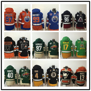 New 2022 Jersey Hockey Team Hoodie Men's fleece-lined Thickened Embroidered Ice Hockey Hoodie Pocket Hoodie