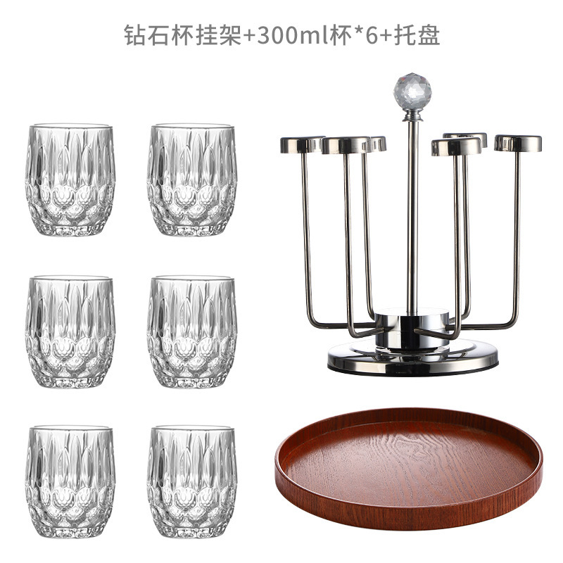 Modelo B vaso de agua (6 en stock) + soporte de Copa giratoria + bandeja