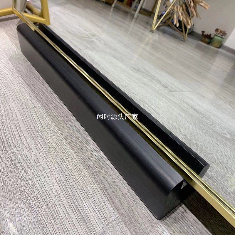 Легкая роскошная напольная основа для зеркала из цельного дерева, простая опорная рамка для зеркала, фоторамка, фиксированная подъемная подставка, современная противоскользящая опорная рамка