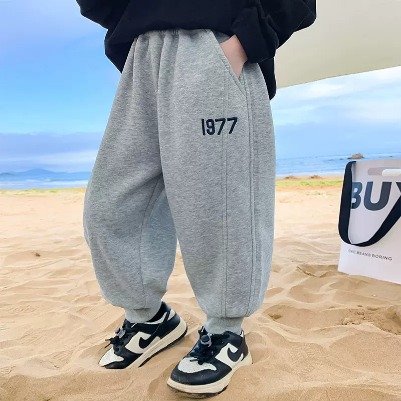 男童裤子春秋款2025新款儿童卫裤休闲裤春装炸街运动帅气韩系童装