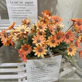 小雏菊把束荷兰菊洋甘菊仿真ins北欧家居装饰假花拍摄手捧外贸