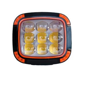 Cross-border wide-voltage external motorcycle light, white and yellow front headlight, motorcycle and electric vehicle lighting, Fengwu 9 beads