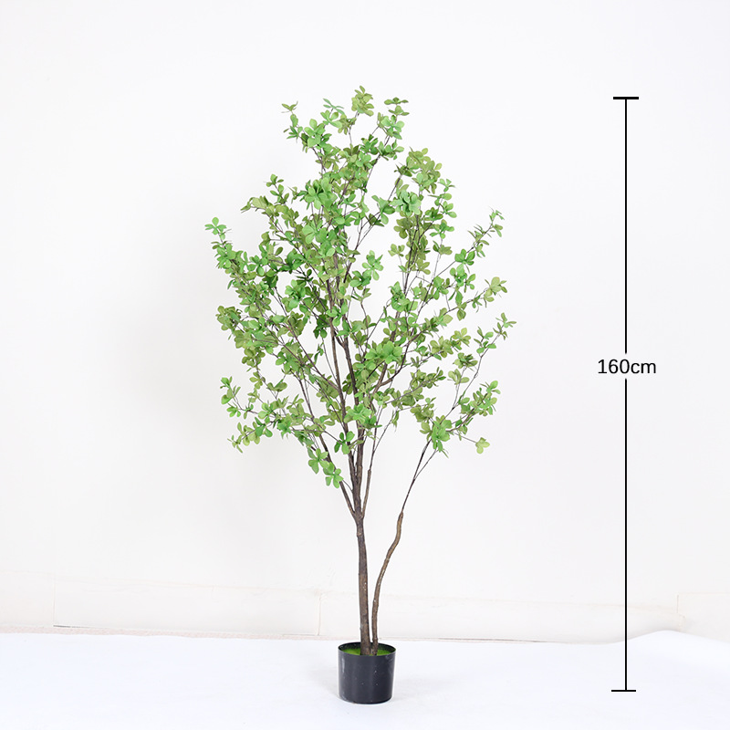 Simulación de plantas verdes de alto nivel de lujo ligero de plantas falsas biónicas interiores maceta sala de estar decoración paisajística de aterrizaje image 12