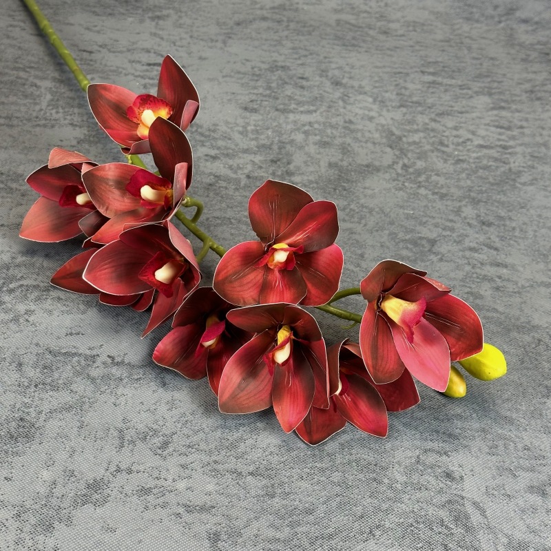 10 platillos Sensación artificial flor 3D impresión película Magnolia Home Dress Up flor arreglo props flor falsa al por mayor