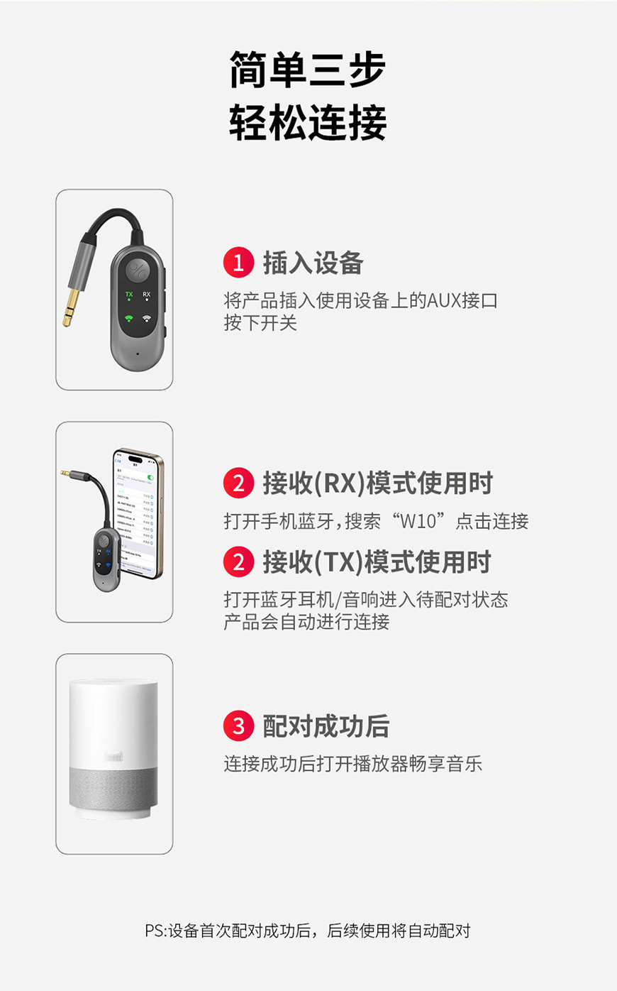 Amazon Car Audio Aux Bluetooth Receiver Transmitter Car Navigation Audio Adapter Receive and Transmit