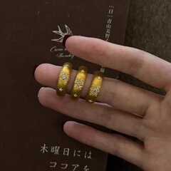 2025新款拉丝八芒星戒指女法式中古精致轻奢开口食指戒小红书爆款