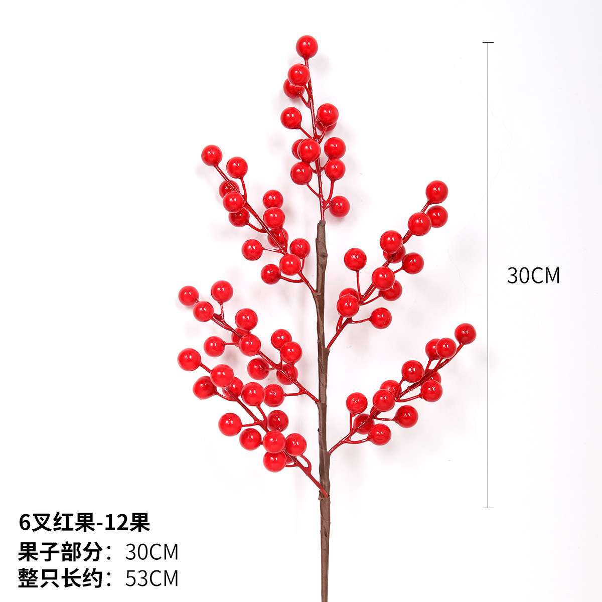 Simulación hibisco barril de flores falsas flores decoraciones de Año Nuevo decoraciones de reubicación riqueza fruta fruta roja material floral al por mayor