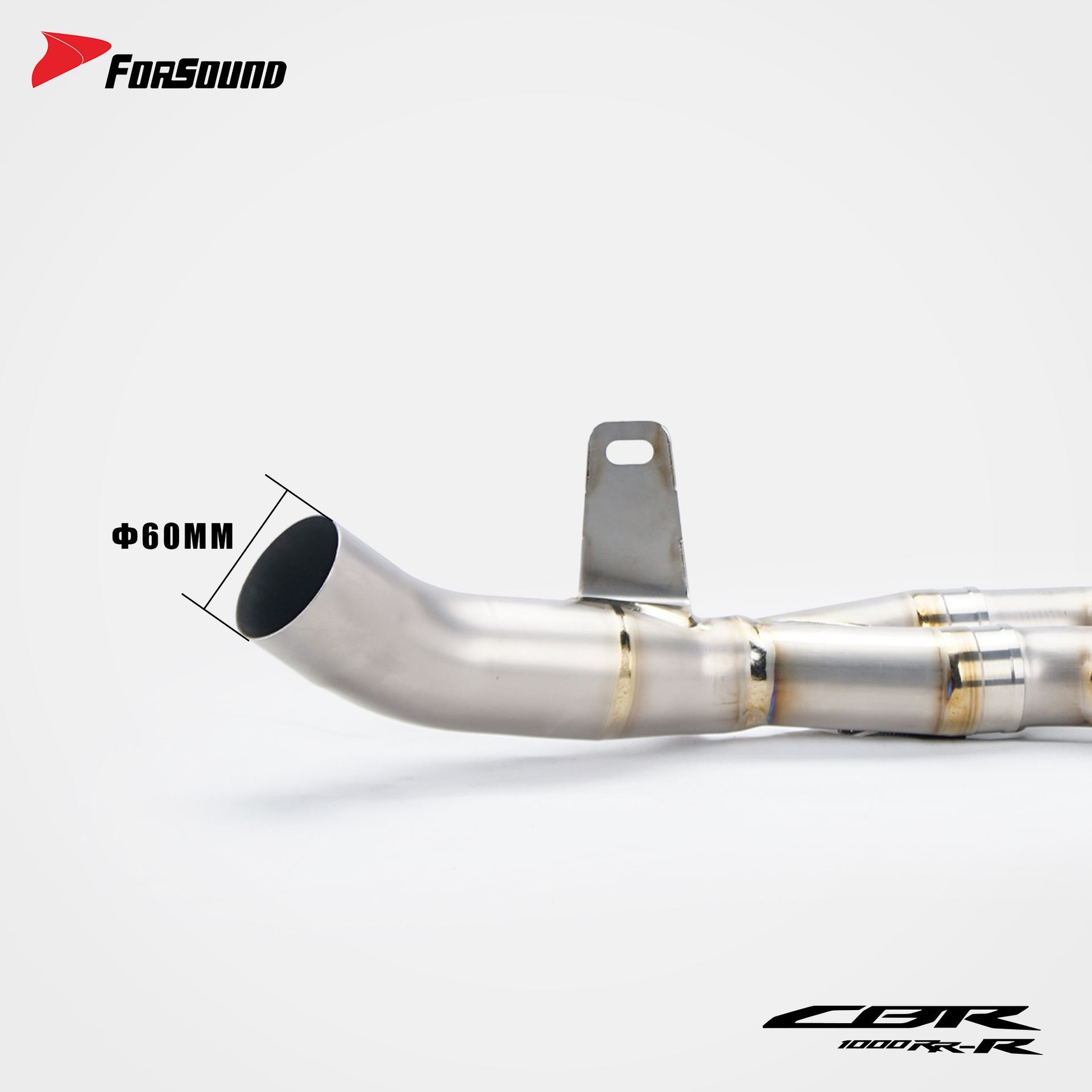 Suitable for HONDA Super Fire Blade Honda CBR1000RR-R modified titanium alloy front and middle section motorcycle exhaust pipe