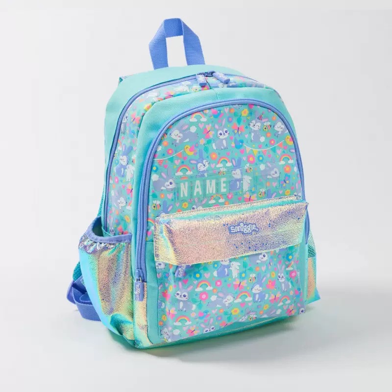 Australia Smiggle caricatura mochila de tamaño medio jardín de infantes mochila de hombro 3D con sombrero de caricatura