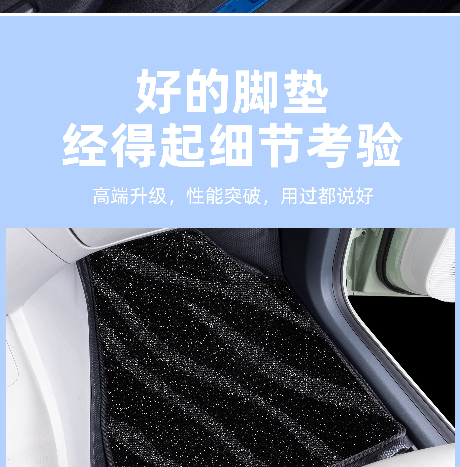 Suitable for Geely Xingyue L, Boyue, Xingrui, and Xingyuan, Upper Carpet Floor Mats, Starry Sky Carpet, Faux Cashmere Mat, Dirt-Resistant and Waterproof