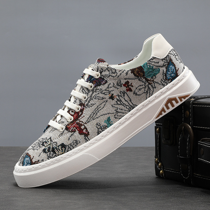 2025 Harley Sais New 9298 British Style Breathable Cloth Shoes One-Leg Low-Top Men's Casual Canvas Shoes