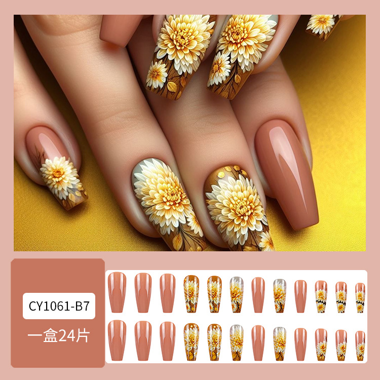 Estilo caliente europeo y americano, uñas largas, uñas postizas de sentido de alta calidad, uñas de ballet trapezoidal largas, piezas de uñas al por mayor