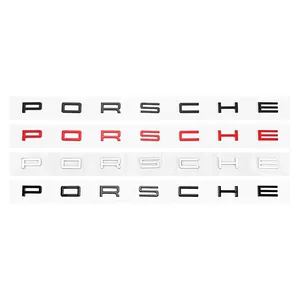Porsche PORSCHE avtomobil emblemi yazısı, Cayenne, Macan, 718, Panamera arxa emblemi stikerləri