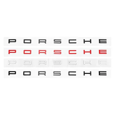 Car logo emblem lettering, Cayenne, Macan, 718