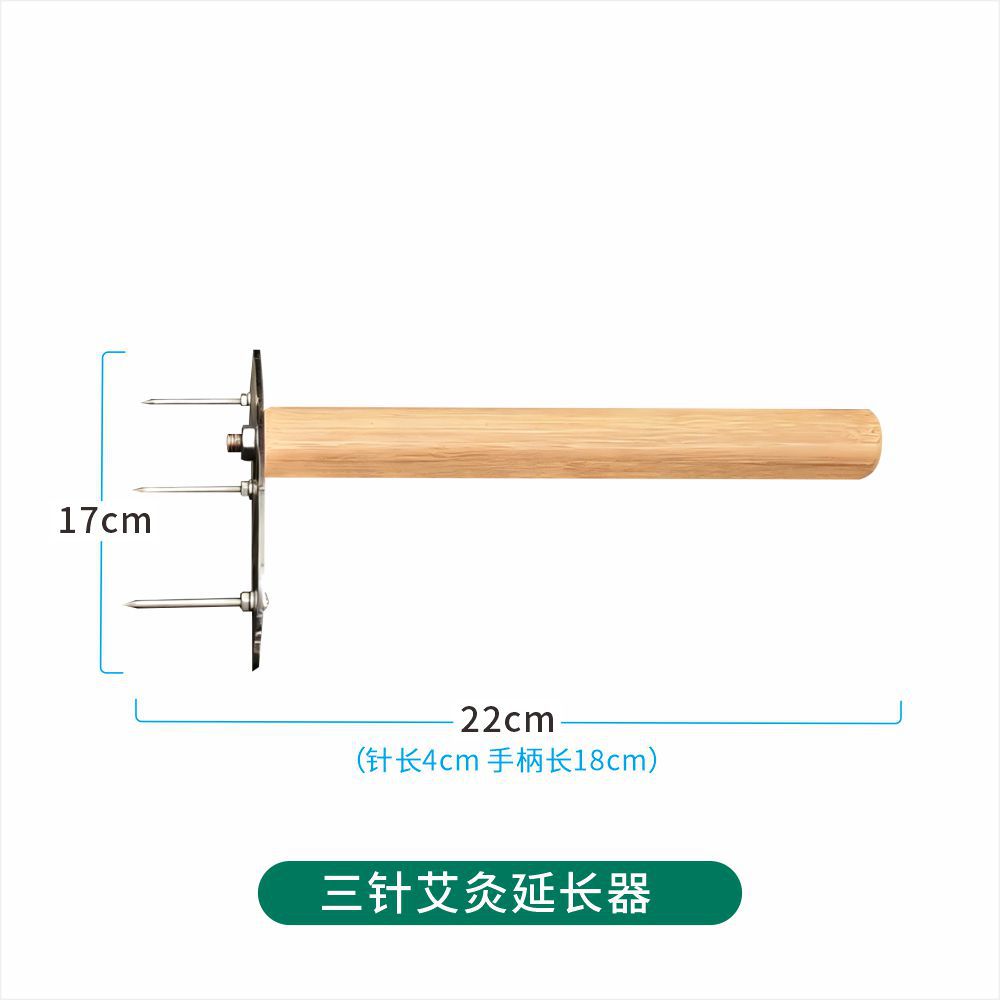Wooden Moxa Stick Holder Handheld Moxibustion Extender Tool for Moxa Poles and Cones in use