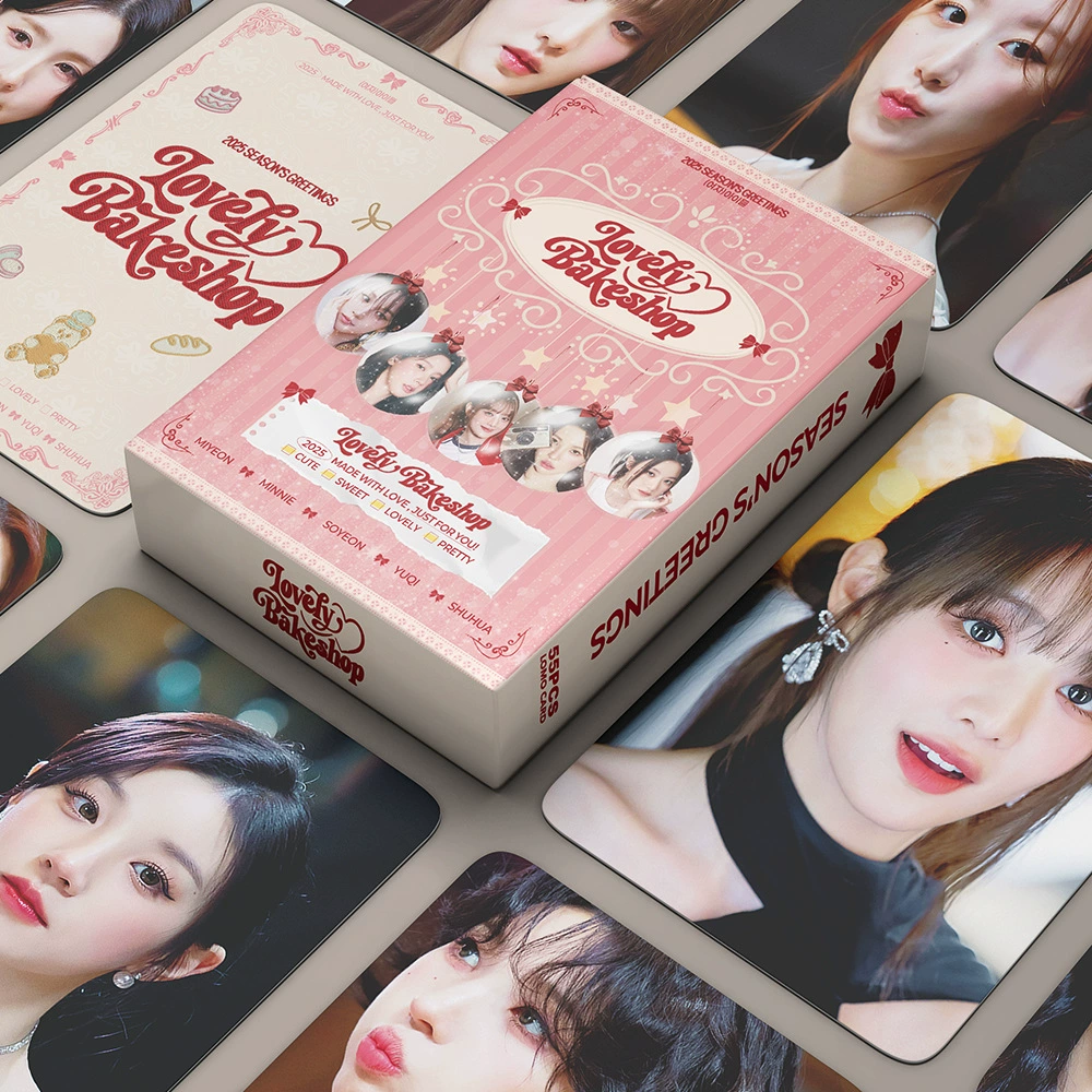 Spot Korean Stream (G) I-DLE женская группа LOMO карта 2025 милый кондитерская Meitu сокровище карта