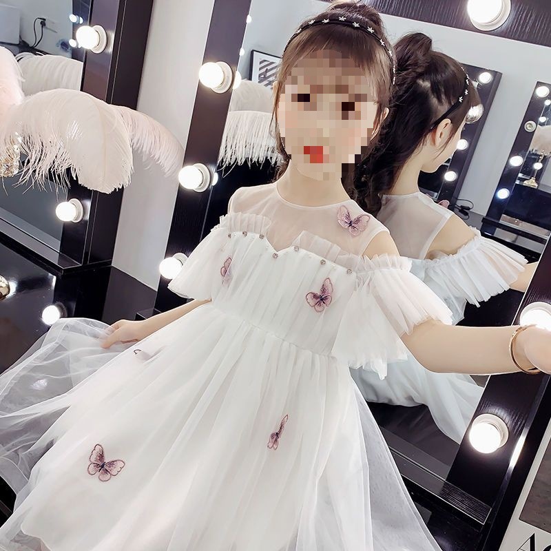 Girls Dress Summer Dress 2024 New Style Summer Children's Clothing Little Girl Princess Dress Gauze Dress Children's Dress Summer