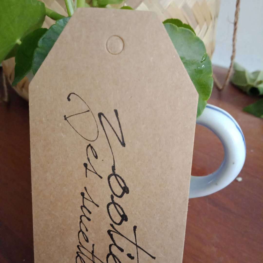 现货牛皮纸服装吊牌定  做男女装衣服标签牌    设计logo卡片印刷