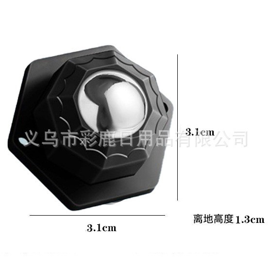 polea silenciosa tipo pegado universal rueda base de bola única rueda rodilla base de bola muebles móvil mesa de té bandeja image 11