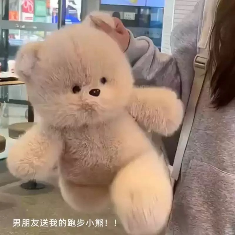 Douyin 人気のランニングシリーズ クマ 三毛猫 かわいい人形 ぬいぐるみ 人形 女の子の誕生日プレゼント|undefined
