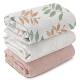 Cross-border Plain Double-layer Wrinkled Cloth Newborn Baby Swaddling Towel Baby Crepe Bag Single Baby Wrongling Towel Cushion Bath Towel
