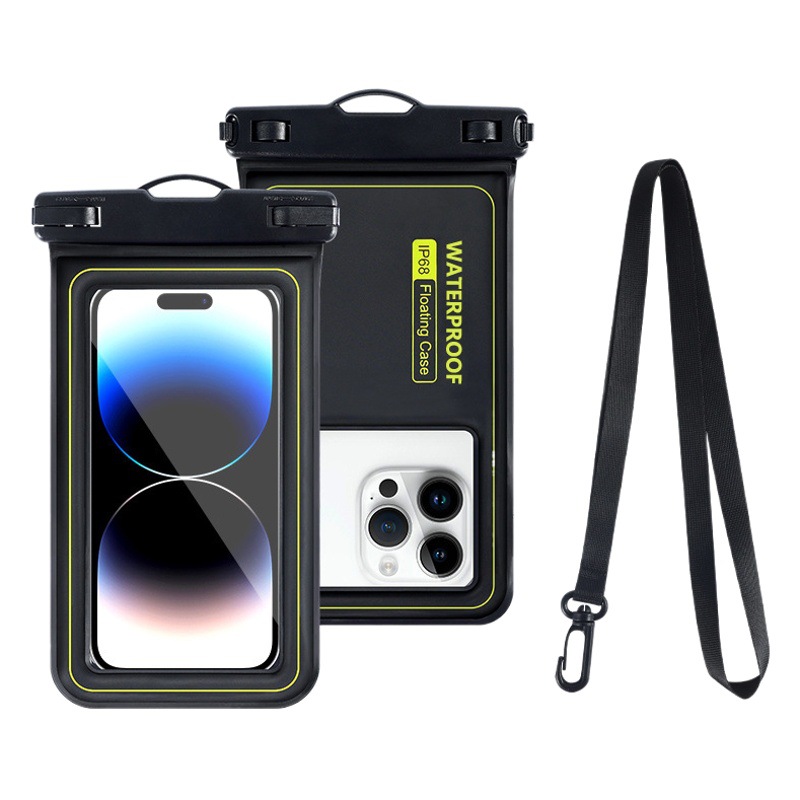 Outdoor drifting travel diving swimming touch screen mobile phone waterproof cover cross-border sponge floating mobile phone waterproof bag