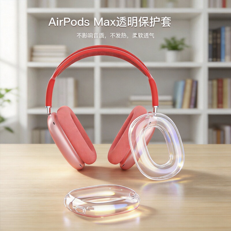 Cross-Border Headphone Case Inner Cover AirPods Max Ear Cover Protective Case Wireless Trendy Brand Transparent Tpu Noise Reduction Cross-Border Headphone Case Inner Cover AirPods Max Ear Cover Protective Case Wireless Trendy Brand Transparent Tpu Noise Reduction