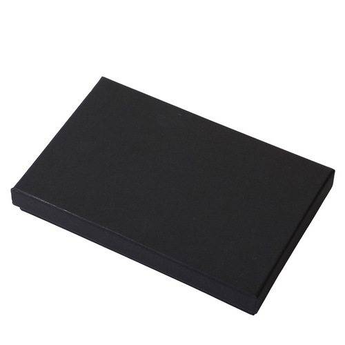 Simple jewelry storage box, heaven and earth cover, black kraft paper gift packaging box, ring necklace, hairpin necklace gift box