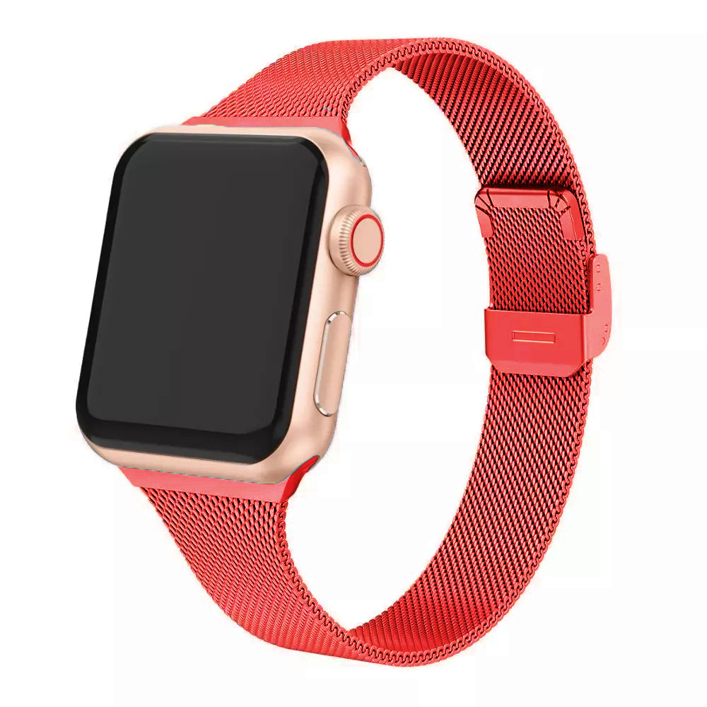 Adecuado para Apple iwatch 8/7/se/6/5/4321 Milán agradable hebilla pequeña cintura correa de acero