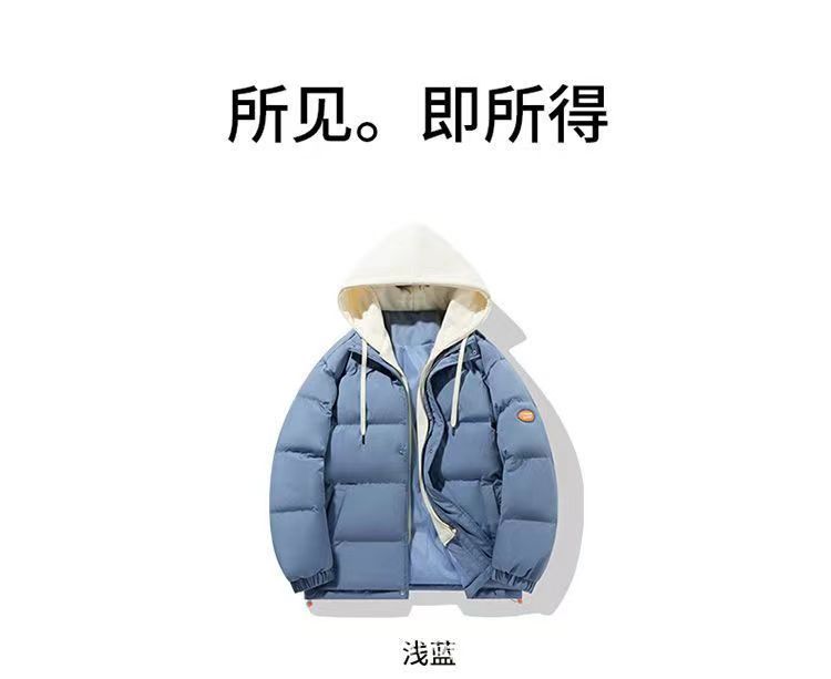 超厚防寒高中生羽绒服男士冬季国潮牌情侣装短款详情2