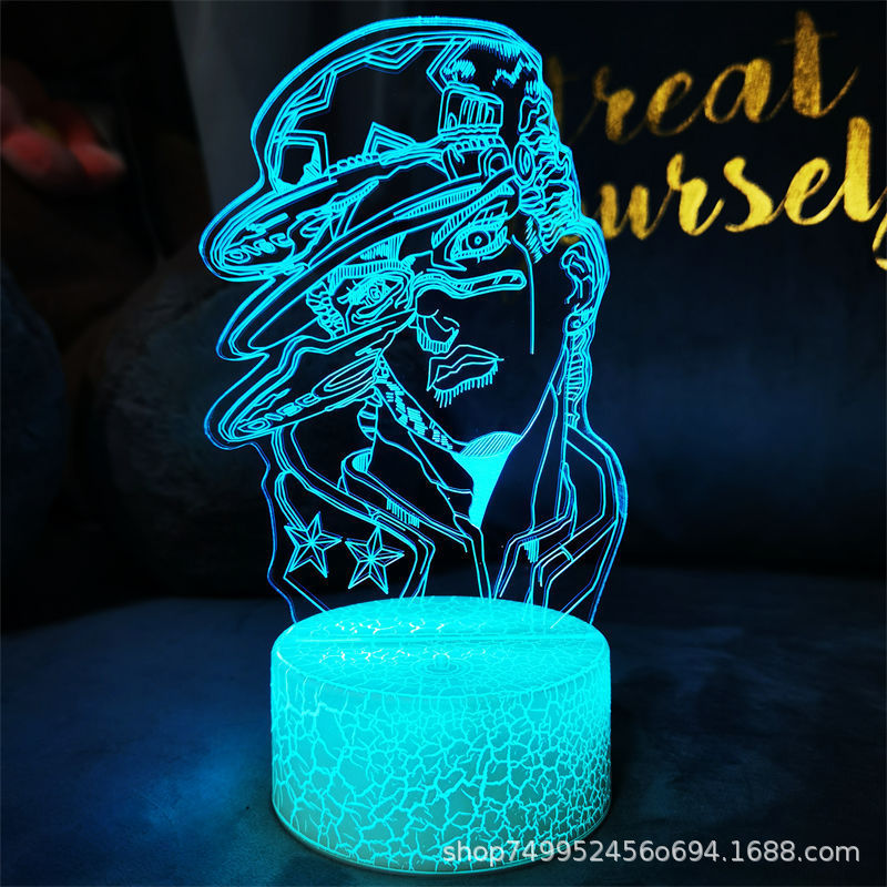 The Wonderful Adventure of the Empty Strip Seintaro JOJO Handmade Animation Peripheral Ornaments Bedroom Night Light with Remote Control Switch The Wonderful Adventure of the Empty Strip Seintaro JOJO Handmade Animation Peripheral Ornaments Bedroom Night Light with Remote Control Switch