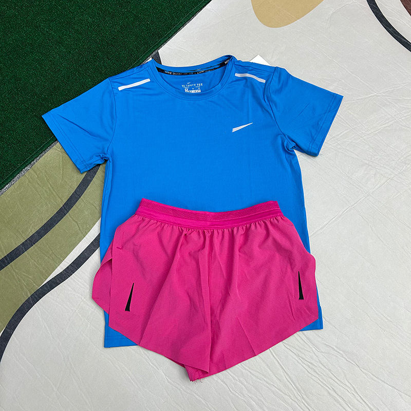 Deportes de velocidad seca camiseta de mangas cortas traje de entrenamiento de atletismo running fitness baloncesto ropa deportiva maratón hombre y mujer