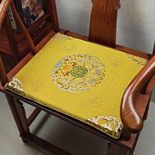 中式紅木沙發家具坐墊茶椅墊椅子墊子圈椅太師椅亞麻高密度海綿墊