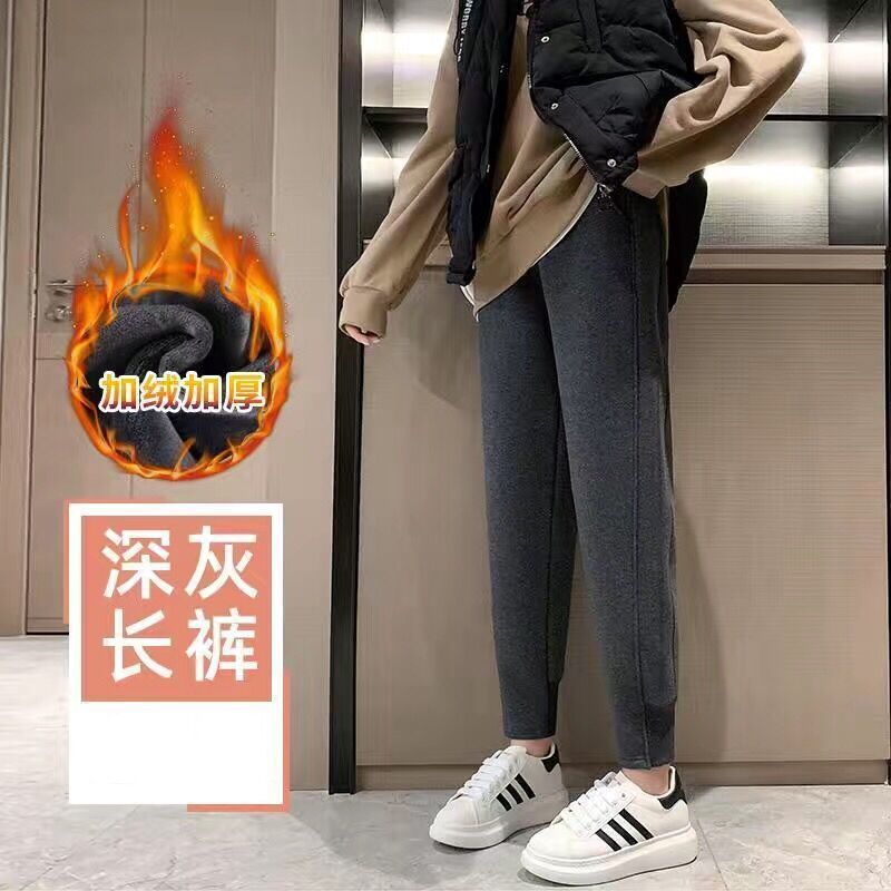 裏起毛スポーツパンツ レディース ブラック ハーレムパンツ ジョガーパンツ カジュアルパンツ 秋冬 ゆったり 着痩せ 暖かい スウェットパンツ 脚長効果