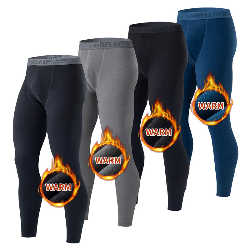 국경 간 남자 가을 겨울 바지 플러스 사이즈 겨울 양면 샌딩 남자 두꺼운 따뜻한 바지 청소년 레깅스