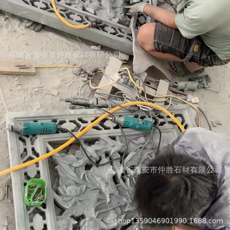 花窗欧式大理石浮雕花坛