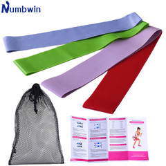 Latex Yoga Stretching Band Leg Elastic Ring Resistance Circle Flat Rubber Band Strength Training Latex 500 Six-Piece Set