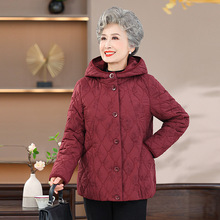 中老年人冬季棉衣加厚妈妈棉服60岁70奶奶冬装连帽棉袄老太太外套