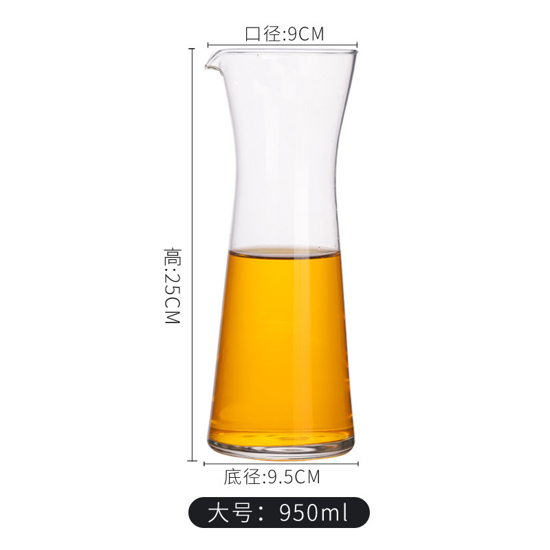 Ocean Glass pequeño dispensador de vino doméstico vino tinto y blanco botella de vino extranjero bebida de jugo de frutas sin mango