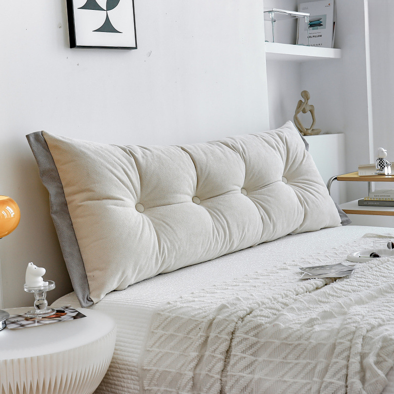 Cojines de cabecera de cama, almohada de cama de tatami, almohada de cintura para dos personas, almohada de cabecera de cama, cojines de cabecera de cama grandes