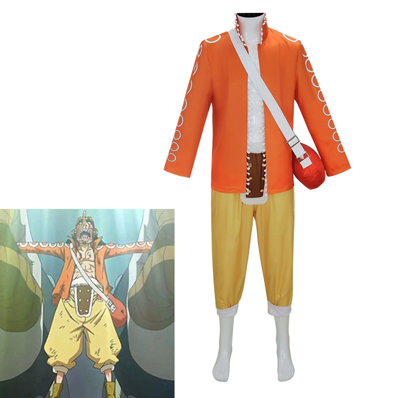 S-One Piece cos костюм Usopp косплей ролевой костюм Хэллоуин костюм оптовая продажа