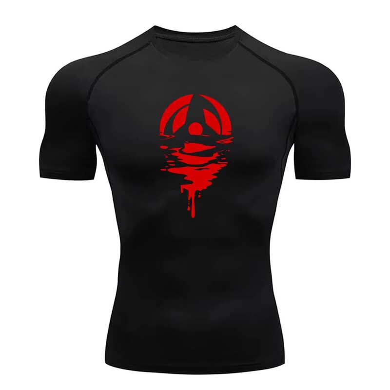 Anime men's compression shirt, fitness workout running tight gym t-shirt, quick-drying athletic top Anime men's compression shirt, fitness workout running tight gym t-shirt, quick-drying athletic top