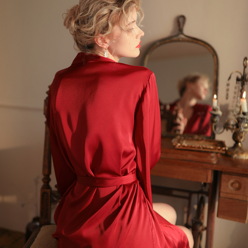 Hermoso Hilo Nuevo sexy traje profundo V sexy encaje perspectiva Correa sexy pijamas split sexy camisón para las mujeres